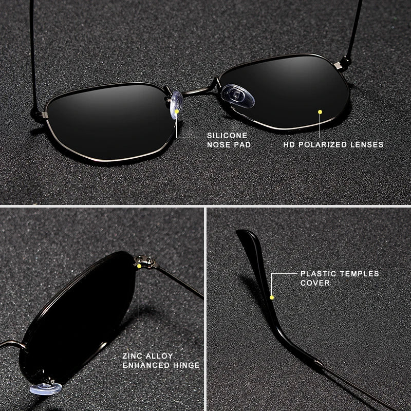 KINGSEVEN 2023 Round Sun glasses Female Retro Reflective Sunglasses Men Polarized Eyewear Oculos De Sol gafas UV400 Protection