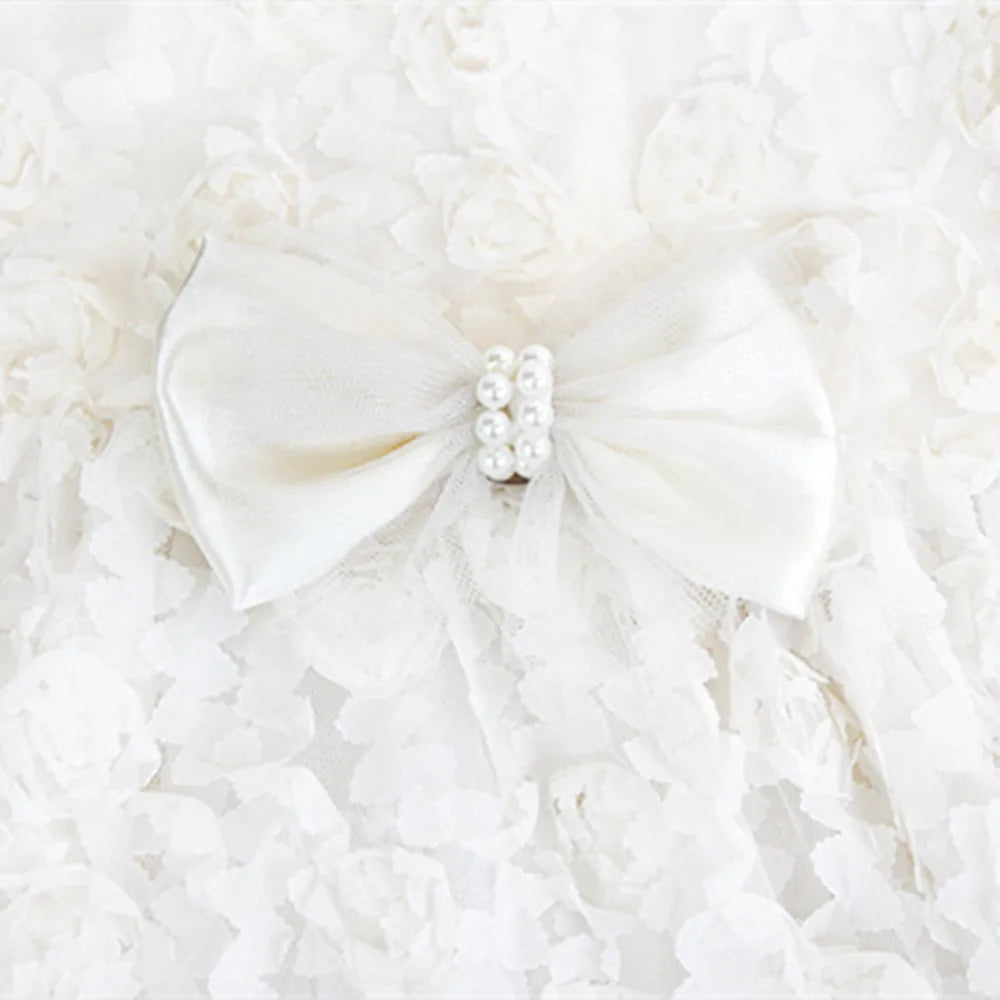 Girls Long Sleeve lace princess Party Pageant Rose flower Dresses YF006