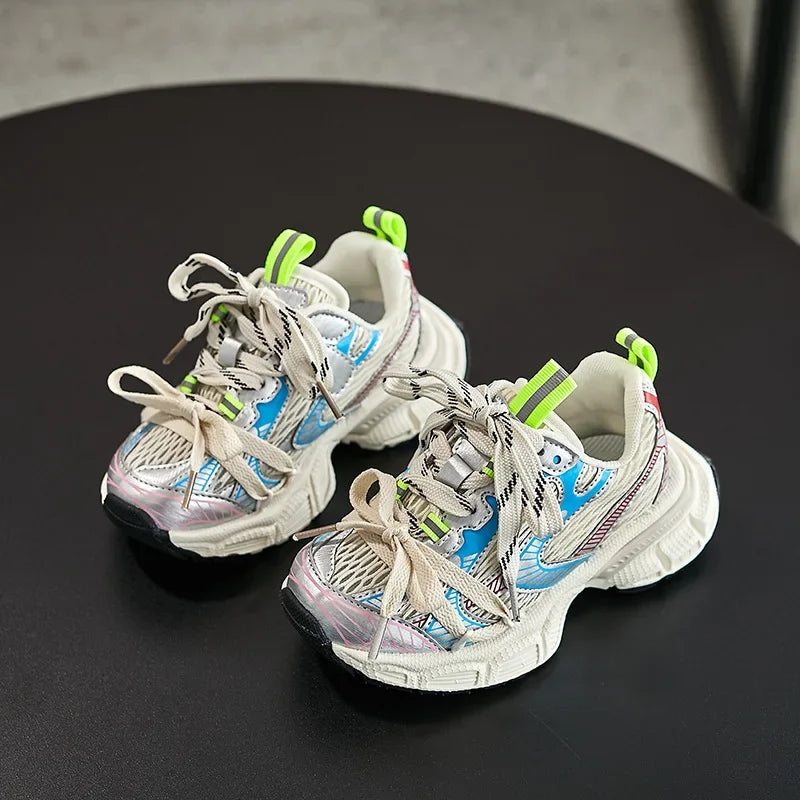 Kids Sneakers 2023 Summer Autumn Boys Fashion Brand Casual Sports Running Trainers Girls Breathable Soft Sole Baby Socks Shoes