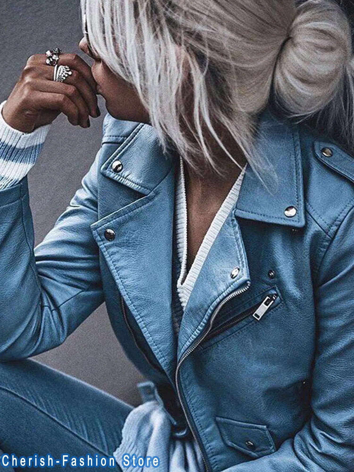 New Arrival 2022 brand Winter Autumn Motorcycle leather jackets yellow leather jacket women leather coat slim PU jacket Leather