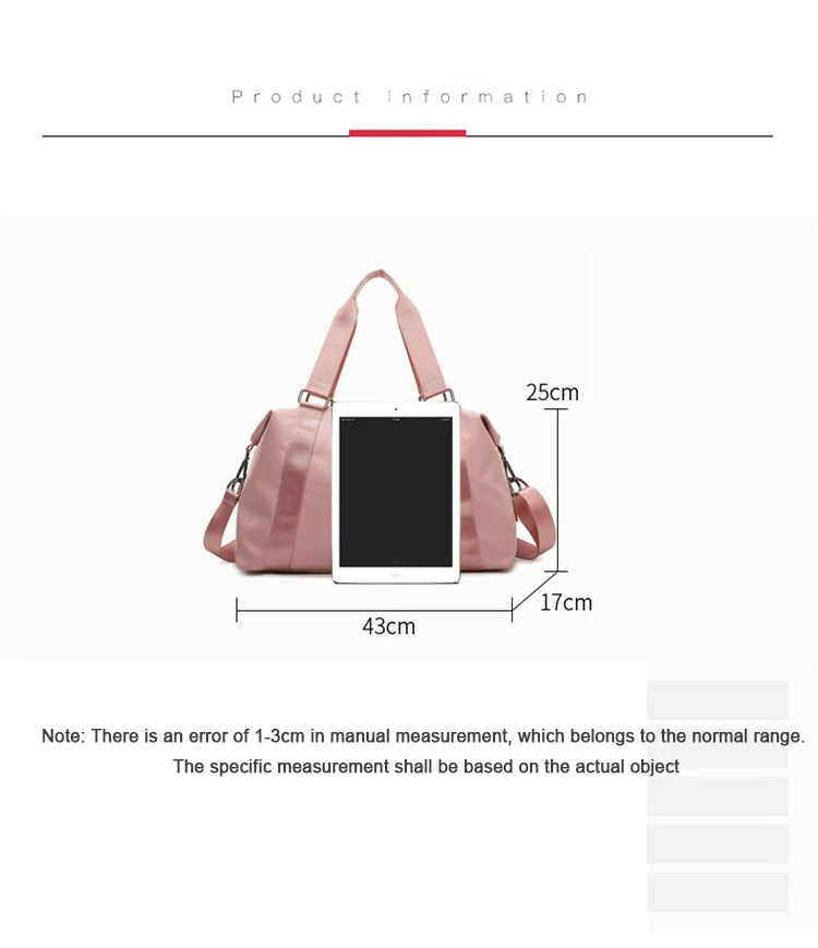 With Logo Casual Fitness Handbag Dry Wet Separation High Capacity Sports Bag 6-colors Waterproof Multifunctional Travel Bag