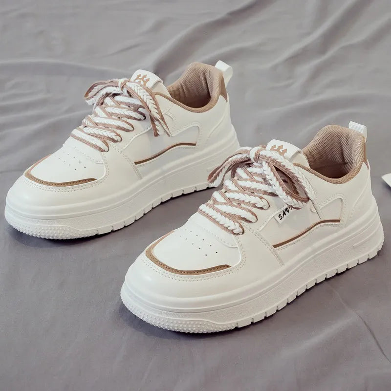 Designer Platform Running Sneakers Women Tennis shoes Woman Walking Chunky Sneakers white Casual Slip on Vulcanized Shoes