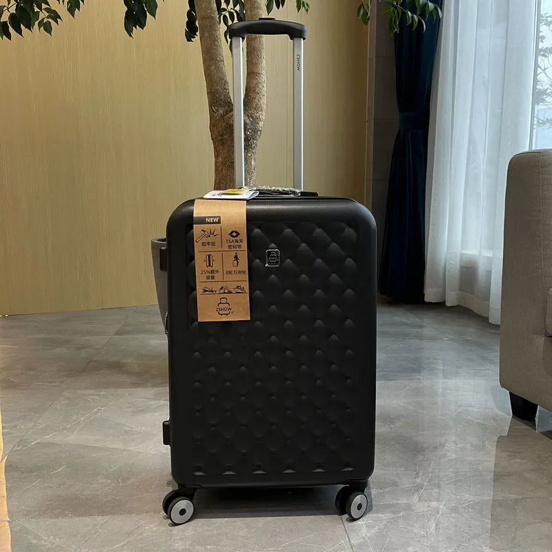 26''Large Travel Bag with Universal Mute Wheels Woman Fashion 20 Inch Carry on Luggage Zipper ABS Business Rolling Luggage Case