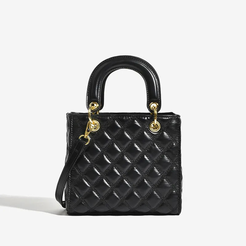 Classic Sheepskin Luxury Designer Handbags Nubuck Genuine Leather Tote Bags for Women Grid Flap Bags Shoulder Handbags