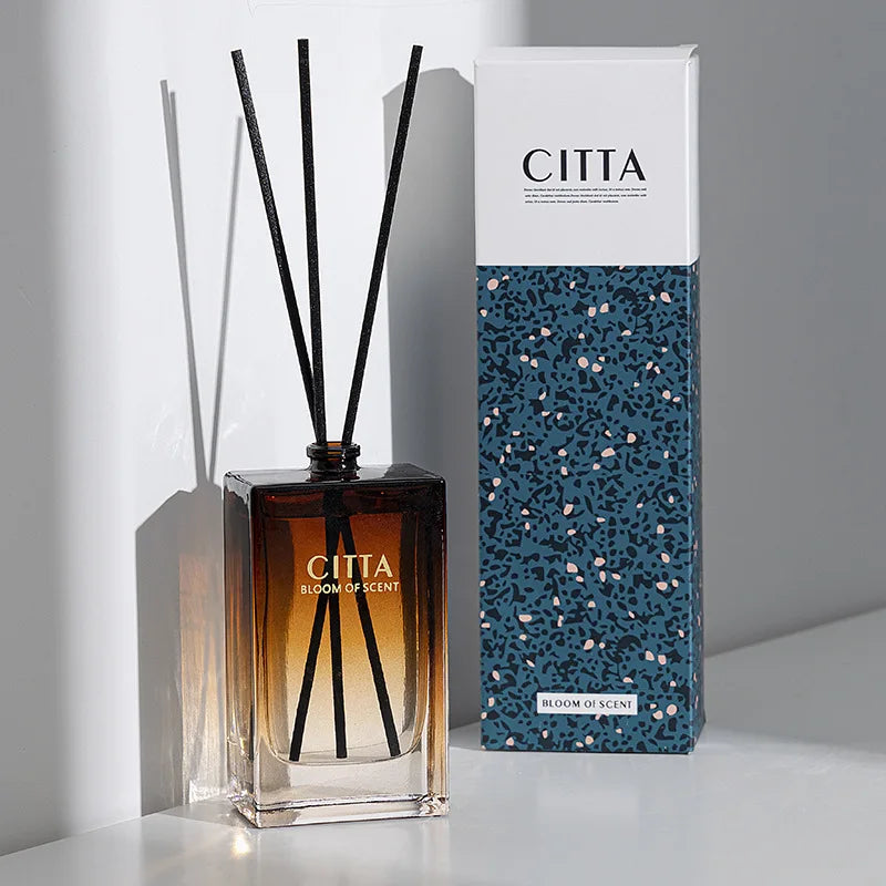 100ml Gradient Glass Bottle Reed Diffuser Sets,Good Smell Perfume Bedroom Air Freshener European-style Fragrance.