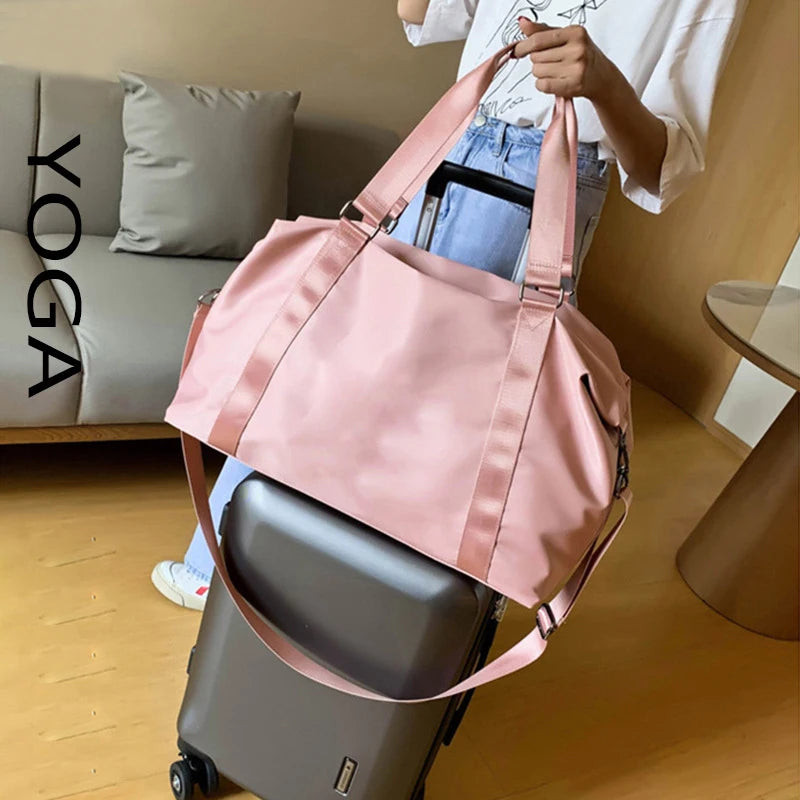 With Logo Casual Fitness Handbag Dry Wet Separation High Capacity Sports Bag 6-colors Waterproof Multifunctional Travel Bag