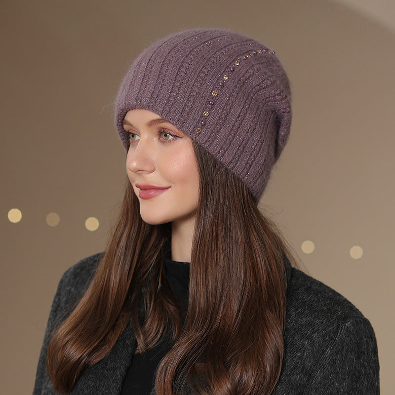 Knitted Wool Double-layer Warm Hat Fashion