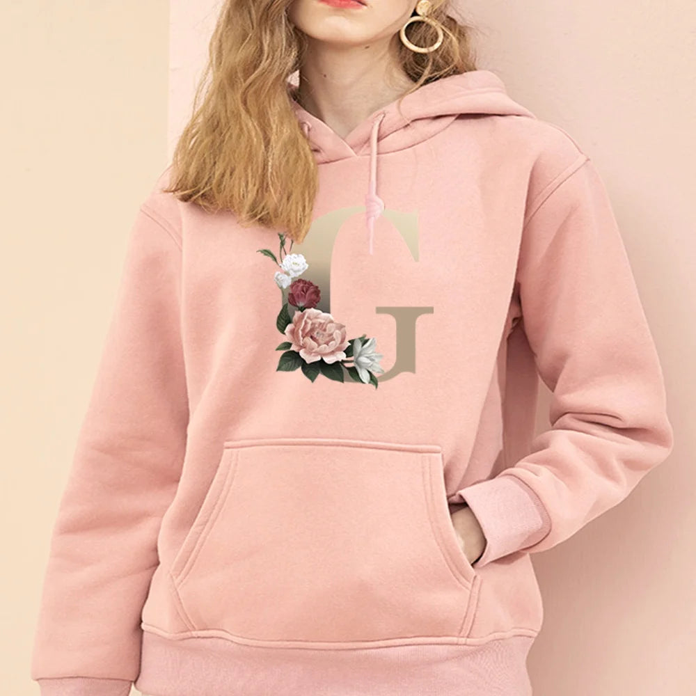 Hoodie Sweatshirts Women Pullover Letter Series Harajuku Tracksuit 2021 Girl Hoodie Streetwear Casual Fashion Clothes