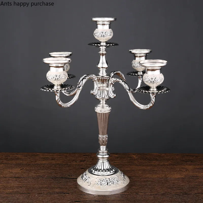 European Style Candle Holders Wedding Retro Household Western Food Romantic Candlelight Dinner Candle Home Decoration Accessorie