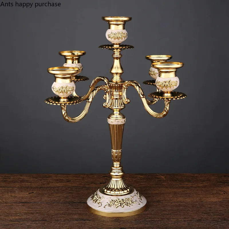 European Style Candle Holders Wedding Retro Household Western Food Romantic Candlelight Dinner Candle Home Decoration Accessorie