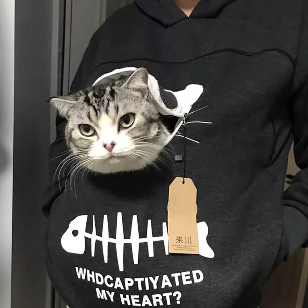 VIP Dropshipping Sweatshirt Cat Lovers Hoodie Kangaroo Dog Pet Paw