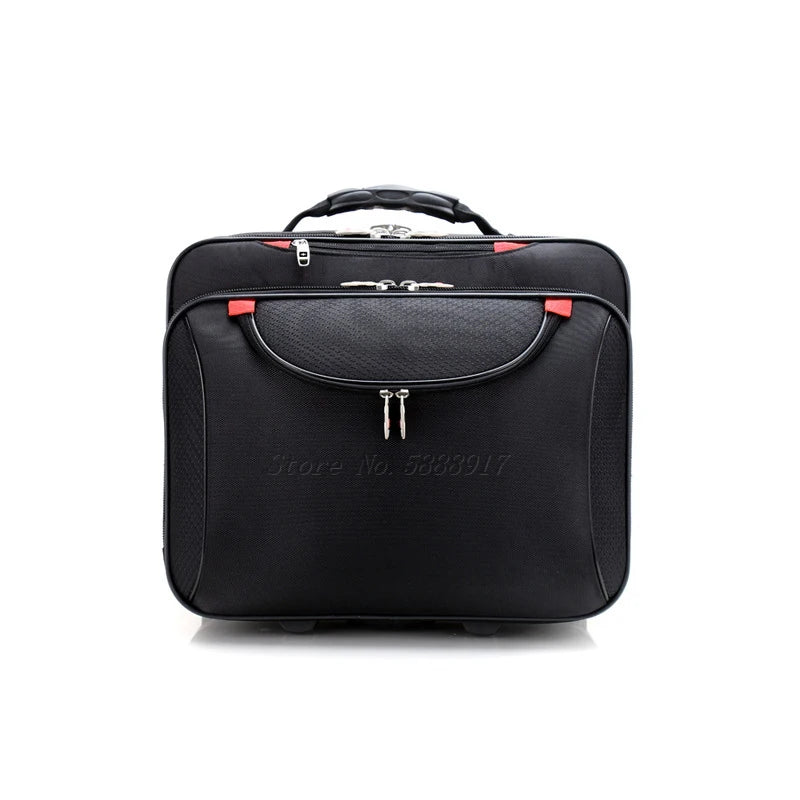 Business Suitcase Men's Trolley Case Oxford Cloth Small Lightweight Luggage Female 18 Inch Computer Boarding Suitcases Travel