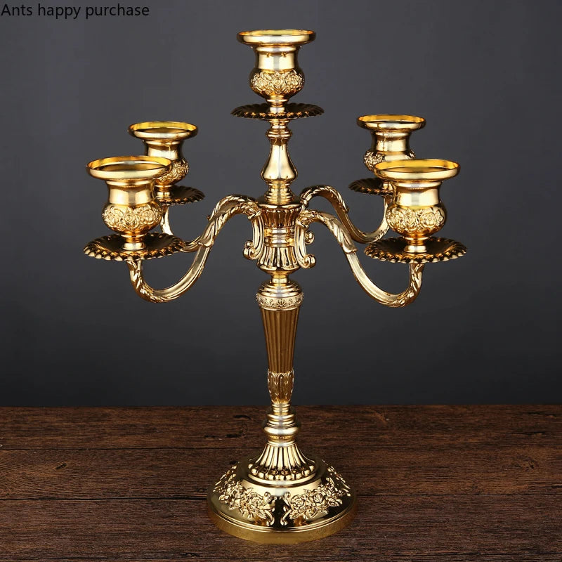 European Style Candle Holders Wedding Retro Household Western Food Romantic Candlelight Dinner Candle Home Decoration Accessorie