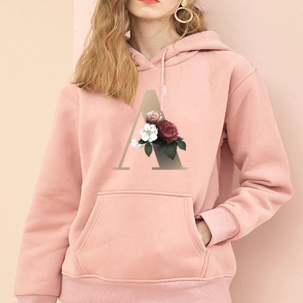 Hoodie Sweatshirts Women Pullover Letter Series Harajuku Tracksuit 2021 Girl Hoodie Streetwear Casual Fashion Clothes