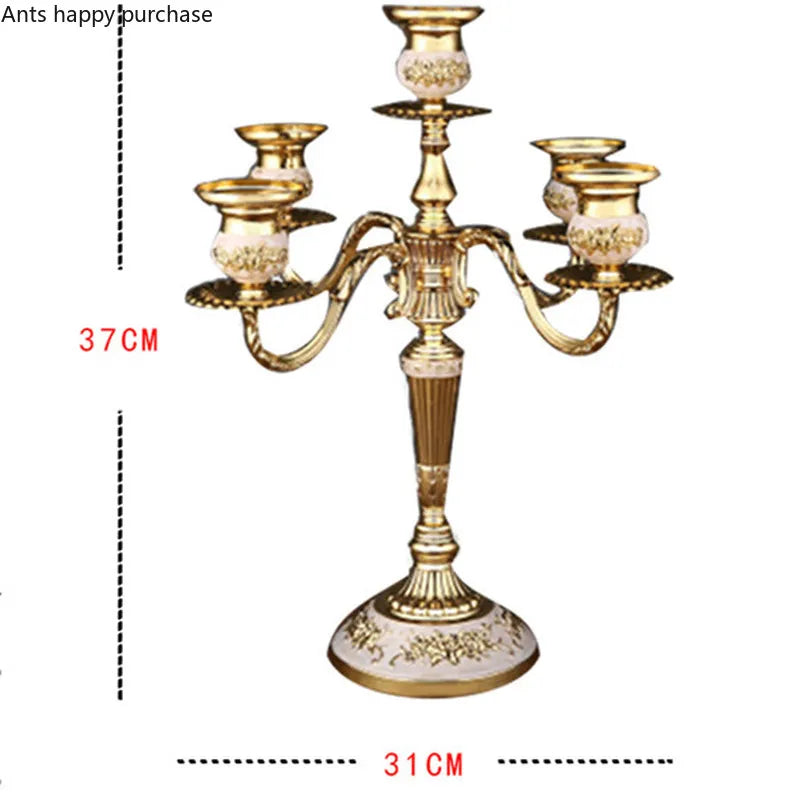 European Style Candle Holders Wedding Retro Household Western Food Romantic Candlelight Dinner Candle Home Decoration Accessorie