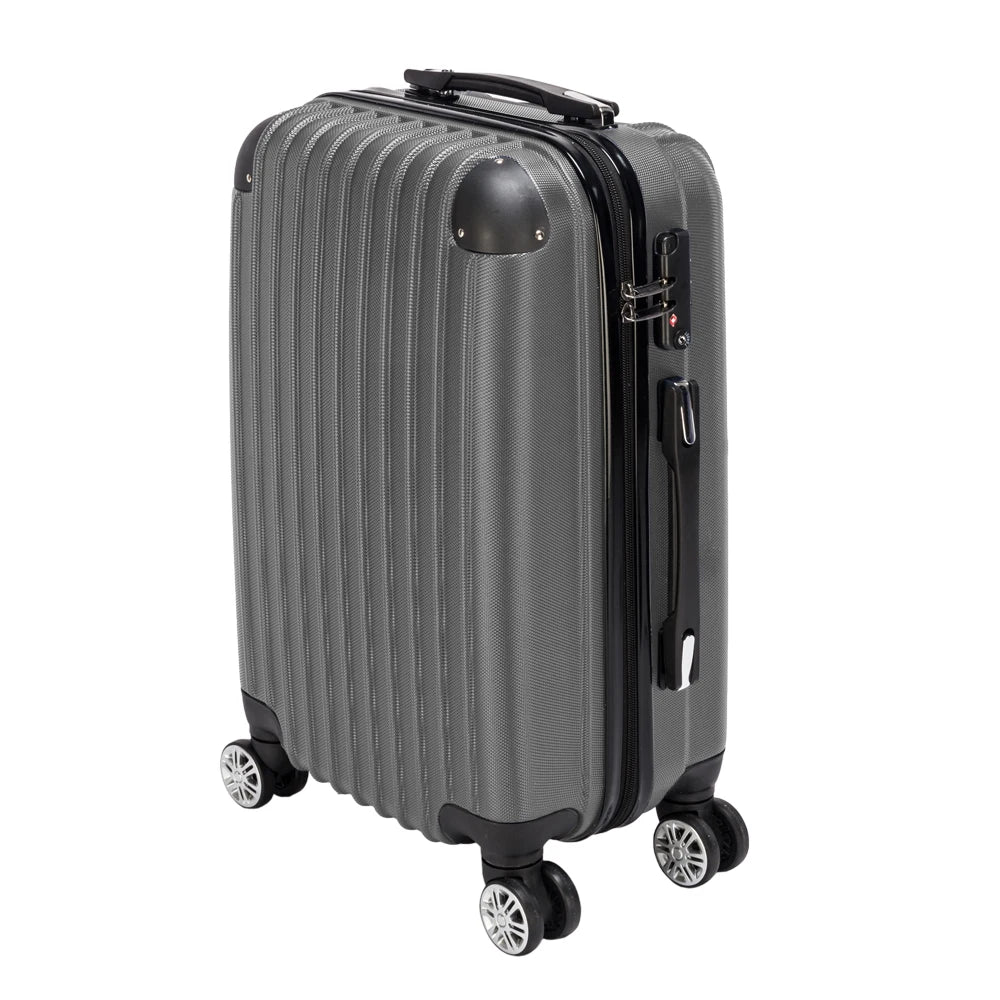 【Sinor】20 inch Waterproof Spinner Luggage Travel Business Large Capacity Suitcase Bag Rolling Wheels Gray Color US Free Shipping