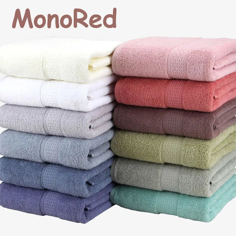 Japanese Pure Cotton Super Absorbent Large Towel Face/Bath Towel Thick Soft Bathroom Towels Comfortable Beach Towels 17Colors