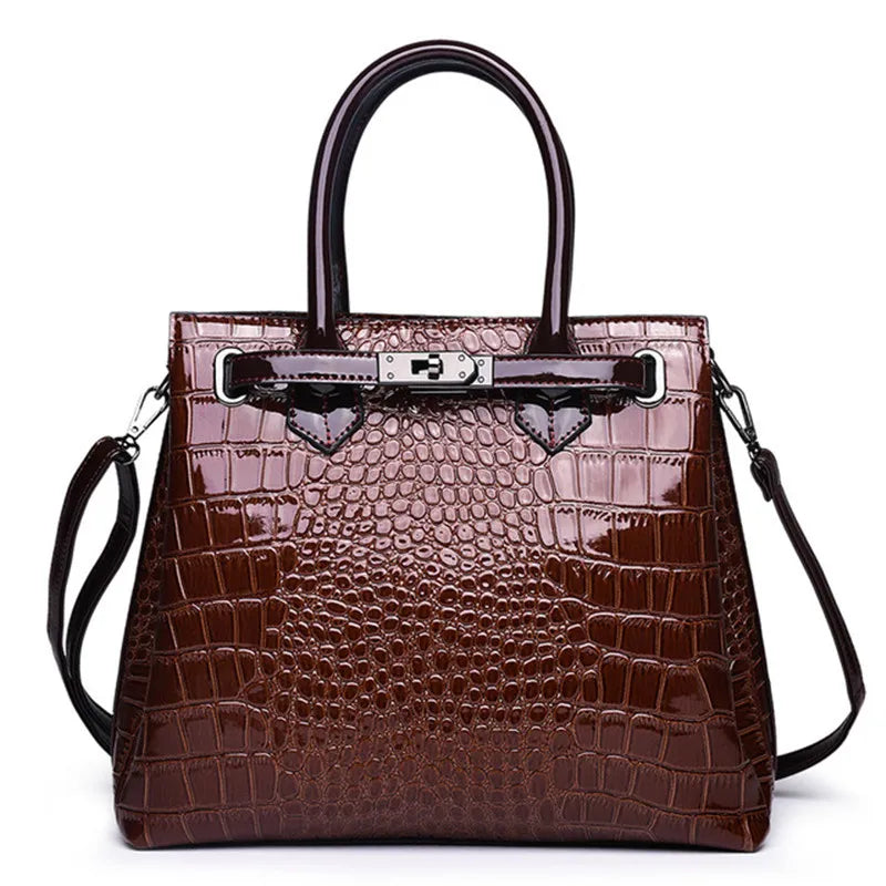 Famous Designer Brand Bags Women Leather Handbags 2019 Luxury Ladies Hand Bags Purse Fashion Shoulder Bags Bolsa Sac Crocodile