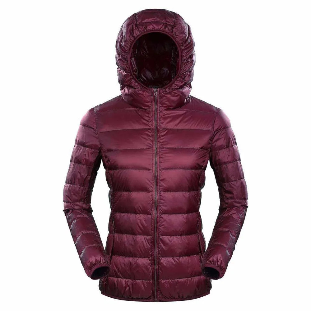 NewBang 7XL 8XL Plus Size Down Jacket Women Hooded Ultra Light Down Jacket Women Plus Feather Winter Thin Warm Windbreaker Coats