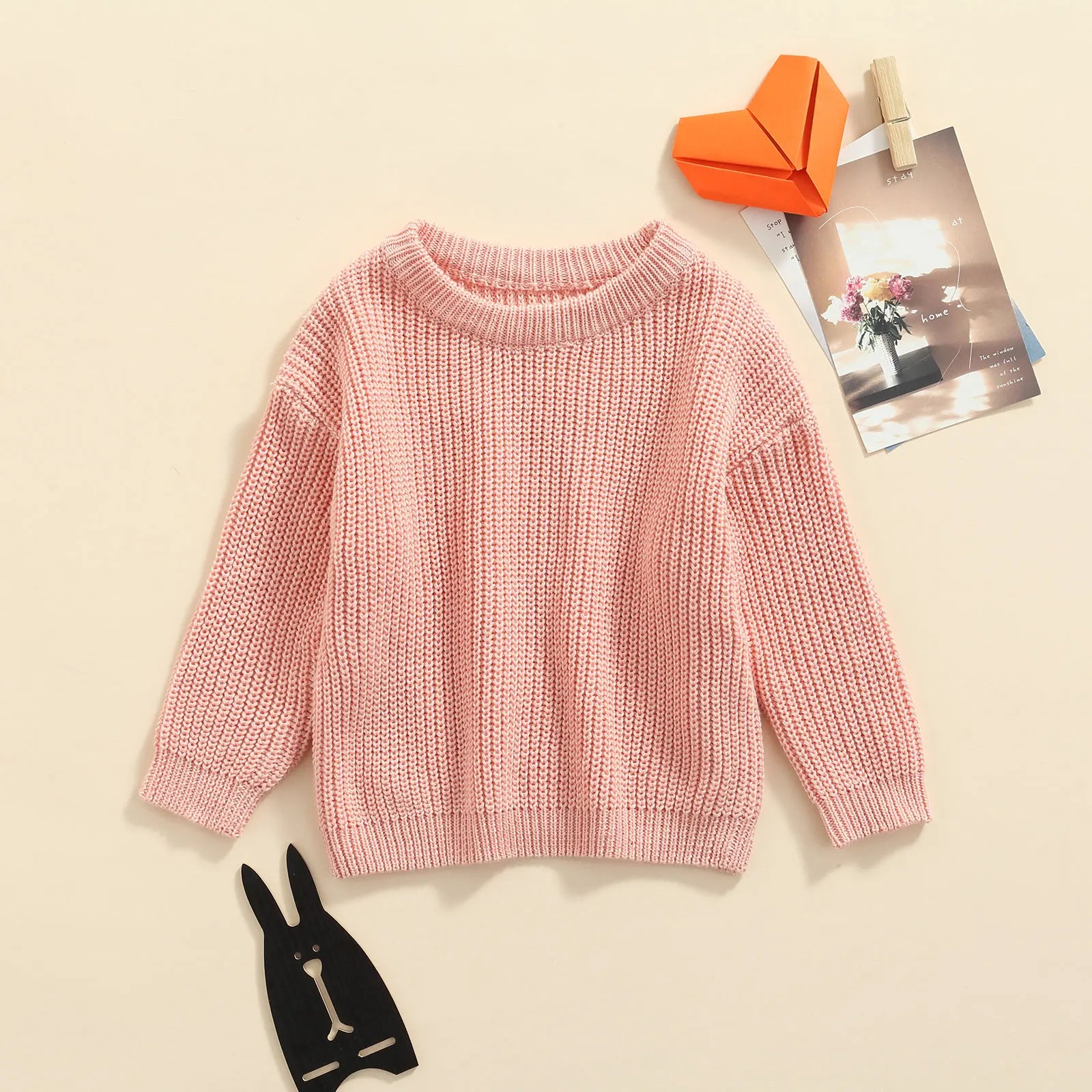 0-9M Autumn New Baby Boys Girls Clothes Baby Sweater Toddler Knit Sweater Newborn Knitwear Long Sleeve Cotton Baby Pullover Tops