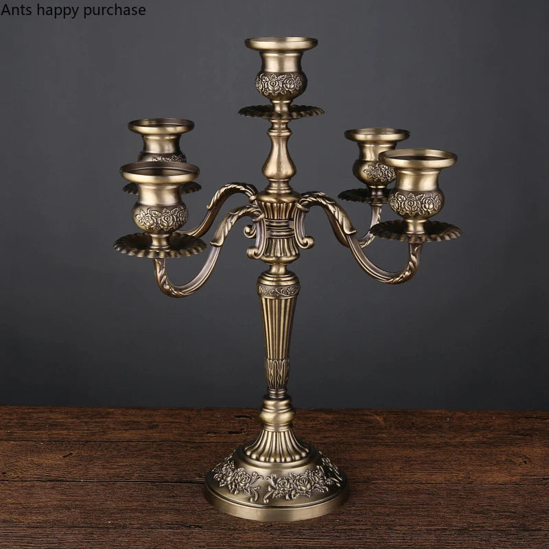 European Style Candle Holders Wedding Retro Household Western Food Romantic Candlelight Dinner Candle Home Decoration Accessorie