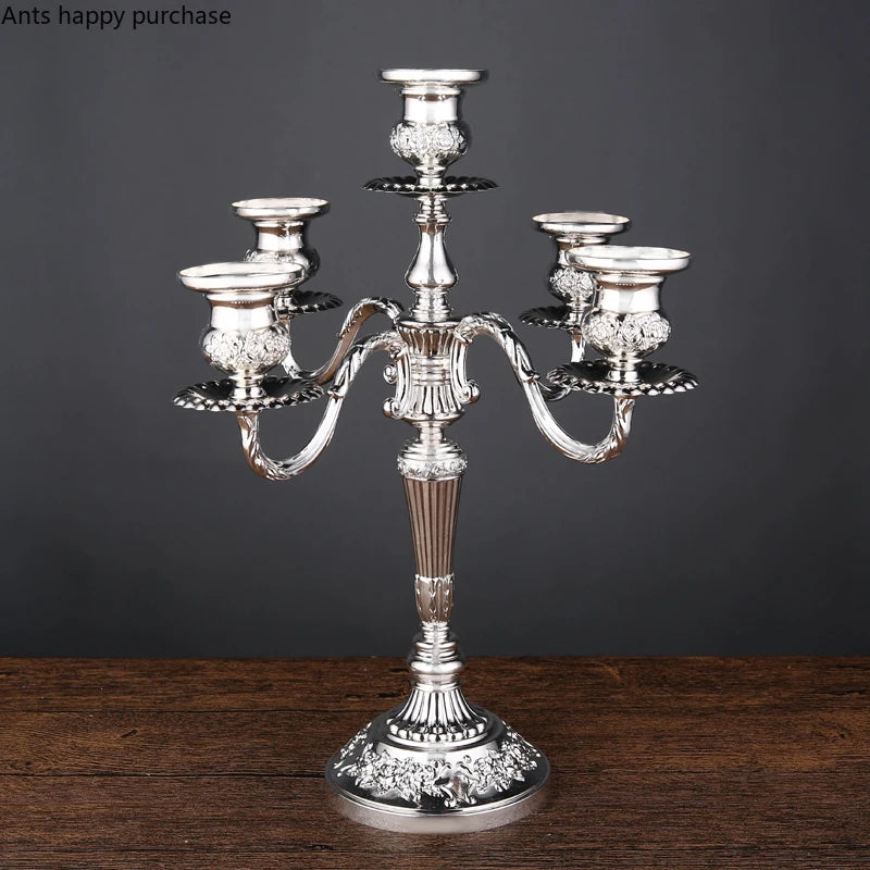 European Style Candle Holders Wedding Retro Household Western Food Romantic Candlelight Dinner Candle Home Decoration Accessorie