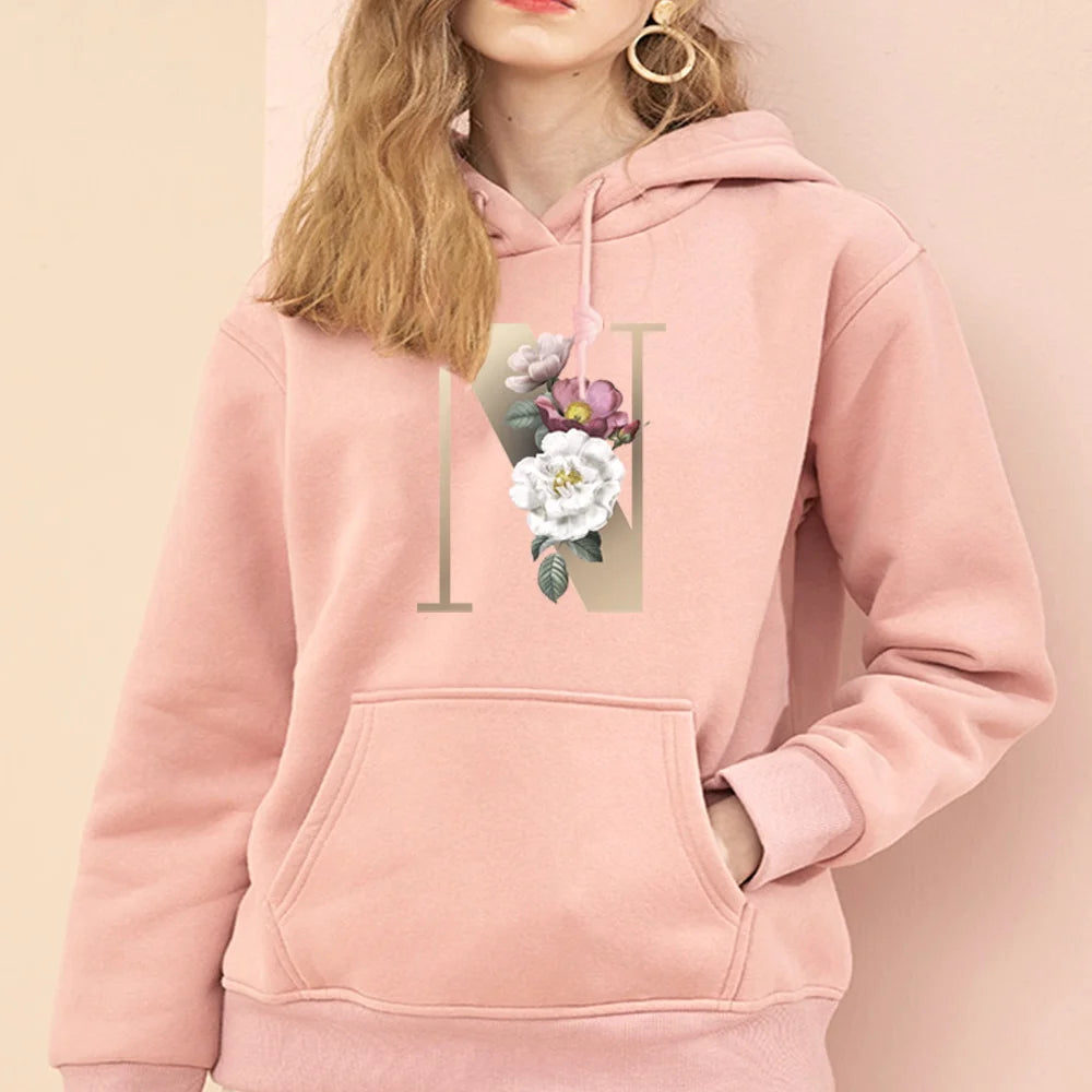 Hoodie Sweatshirts Women Pullover Letter Series Harajuku Tracksuit 2021 Girl Hoodie Streetwear Casual Fashion Clothes