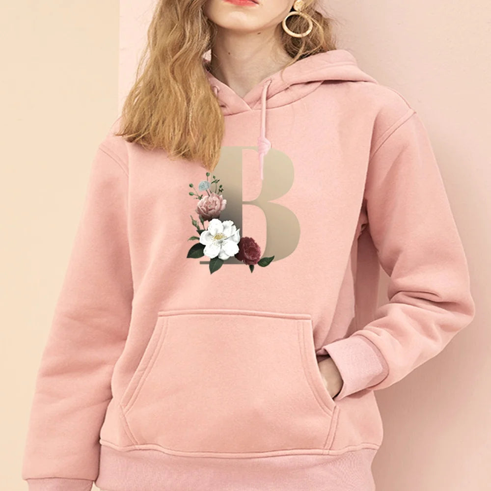 Hoodie Sweatshirts Women Pullover Letter Series Harajuku Tracksuit 2021 Girl Hoodie Streetwear Casual Fashion Clothes