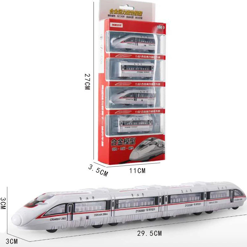 High-speed Metro Train Pull Back Connection Vehicle Model Kids Vehicle Children's Toy