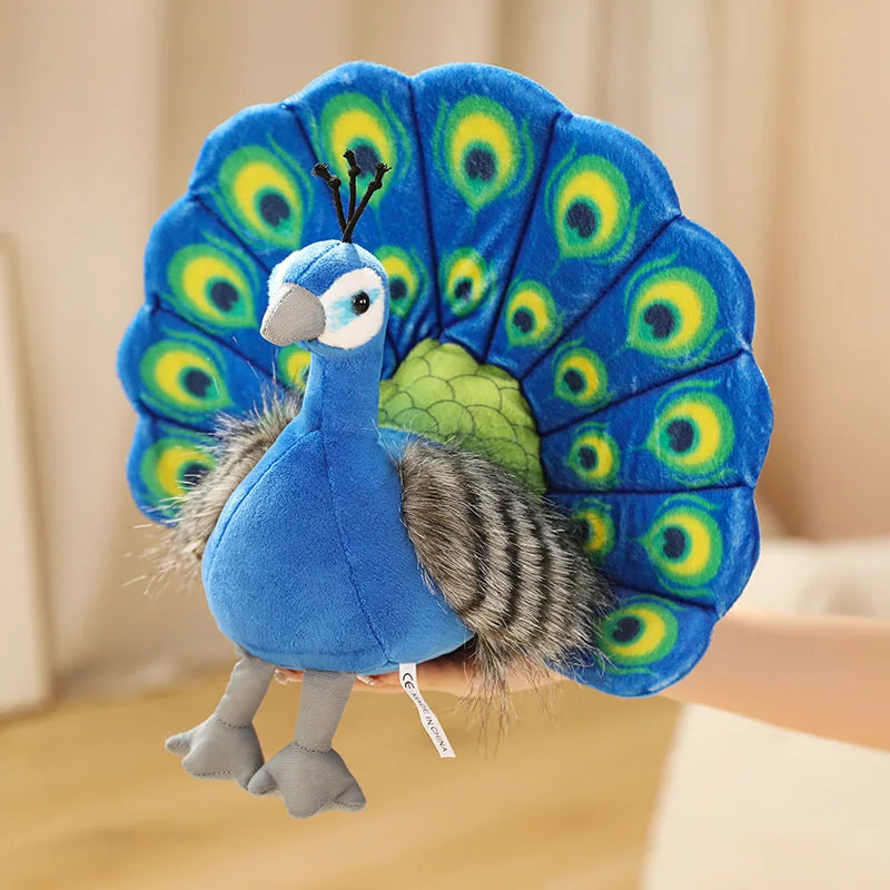 1pc 25*30CM Cute Simulation Peacock Plush Toys Kawaii Dolls Stuffed Soft Animal Peahen Toy Lovely Home Birthday Decor Gifts