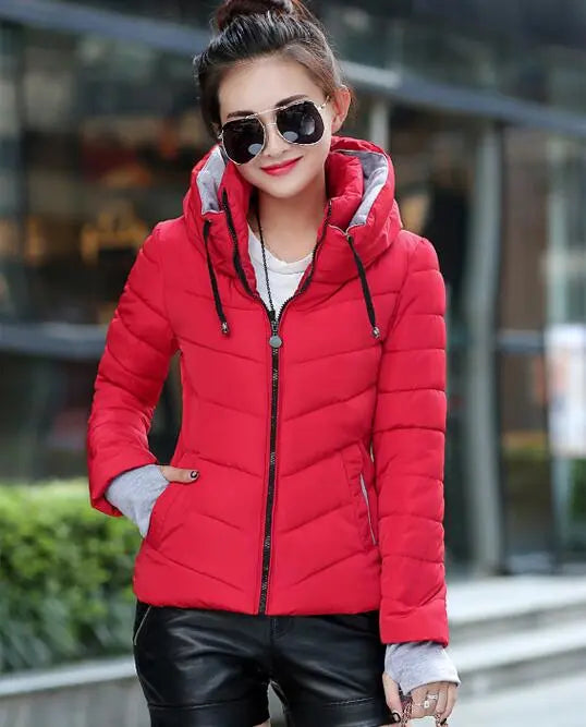 Cheap wholesale 2018 new winter  Hot selling women's fashion casual warm jacket female bisic coats T1192