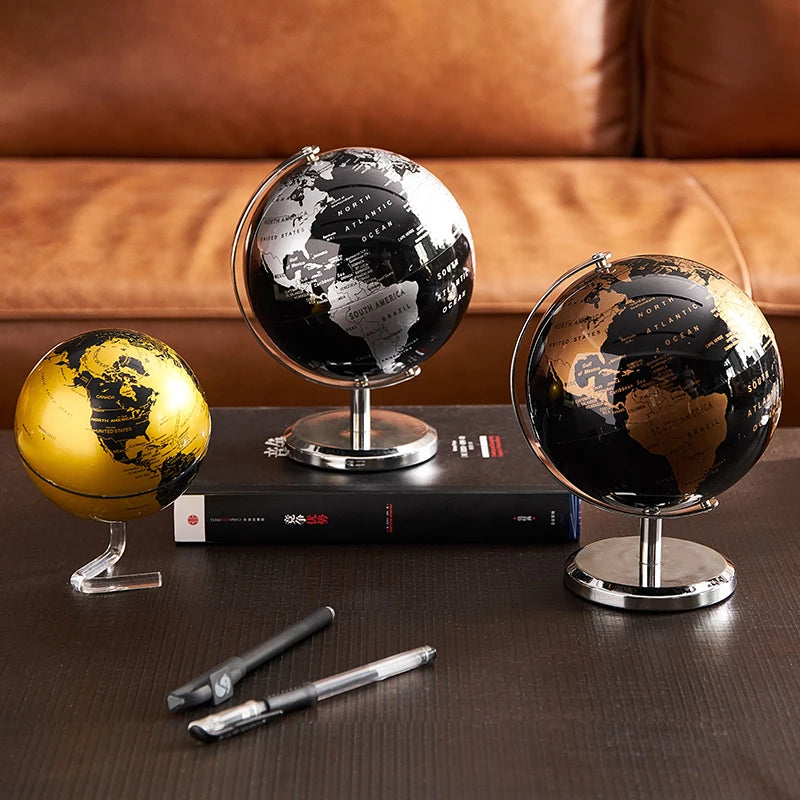 Home Decor Accessories Retro World Globe Modern Learning World Map Globe Kids Study Desk Decor Globe Geography Kids Education