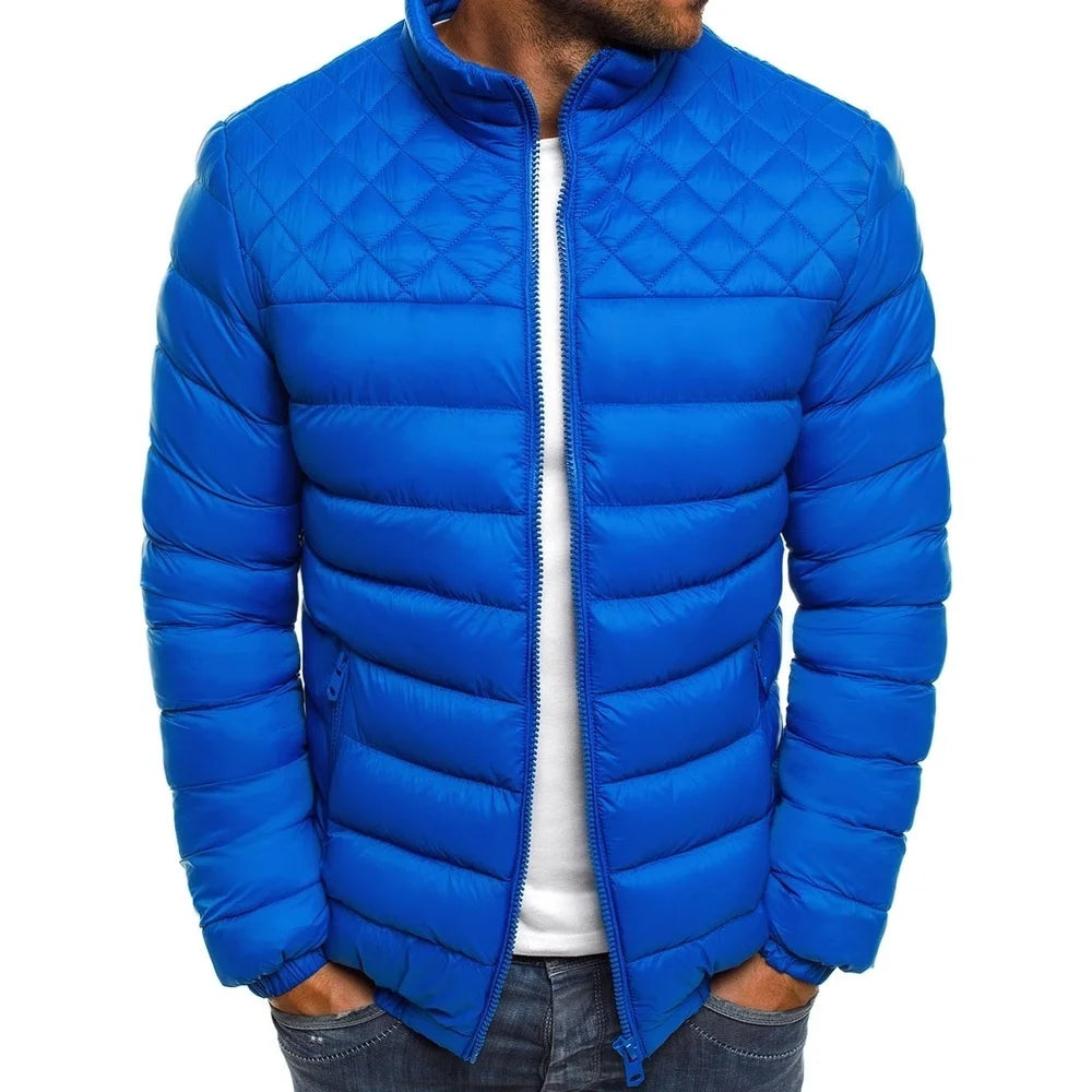 2023 hommes hiver couleur unie hommes coton manteau épais manteau hiver nouveau coton manteau court coton manteau hommes