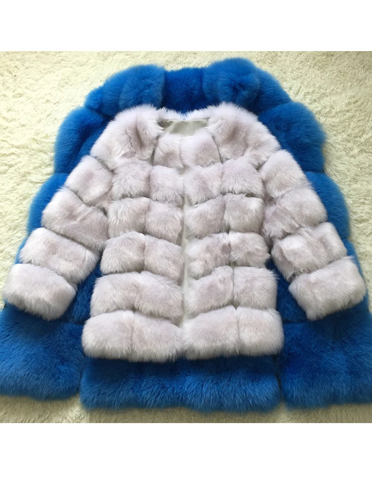 ZADORIN New Luxury Splicing Long Faux Fur Coat Women Thick Warm Winter Fashion Fluffy Faux Fur Jacket Coats for Women Outerwear