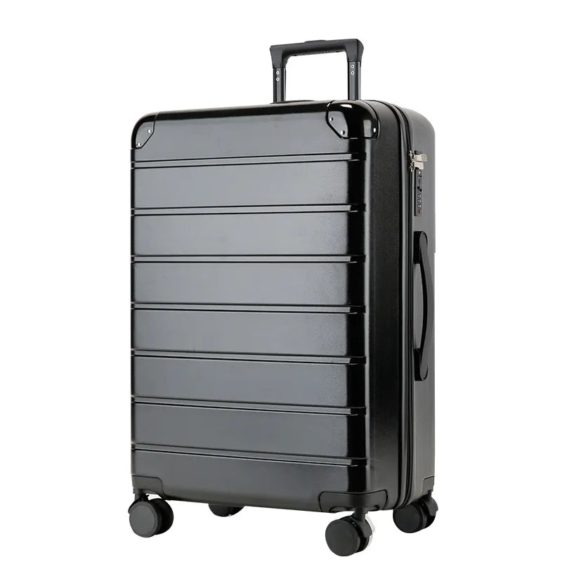 Boarding bag durable aluminum suitcase Luggage Trolley  Mute Universal Wheel 20-Inch Student Password Business Boarding Luggage