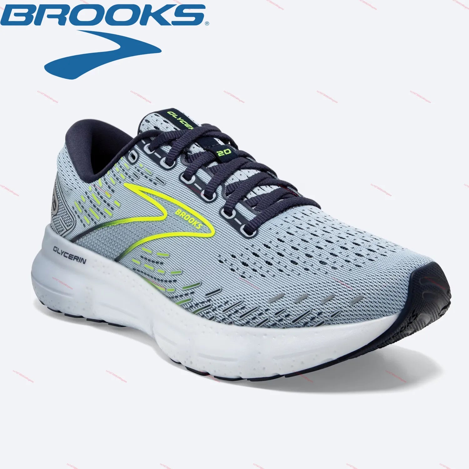 BROOKS Glycerin 20 Running Shoes for Men and Women Ultra-Light Elastic Marathon Training Shoe Outdoor Unisex Casual Sports Shoes