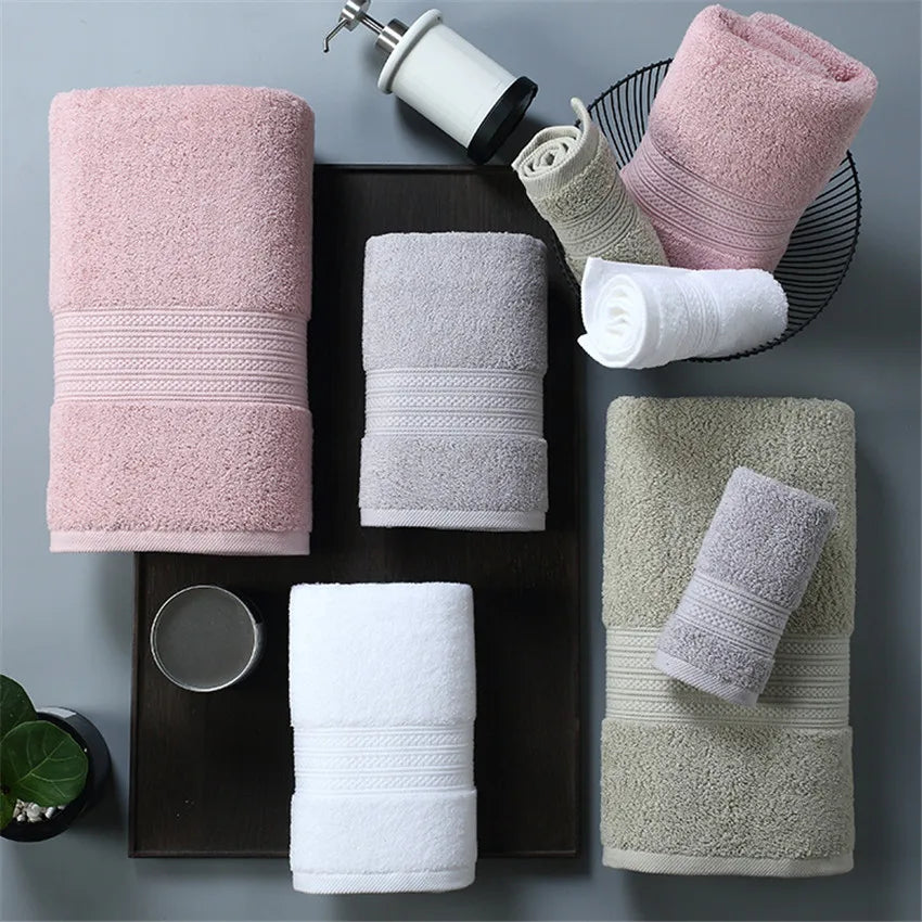 Pakistan Cotton Bath Towel Super Absorbent Terry Bath Face Towel Large Thicken Adults Bathroom Towels Beach Towel