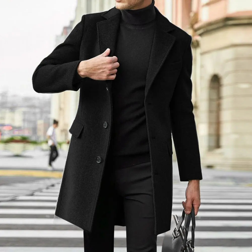 Winter Coats Man New Men's Clothing British Men Business Casual Woolen Coat Spring Jacket Men