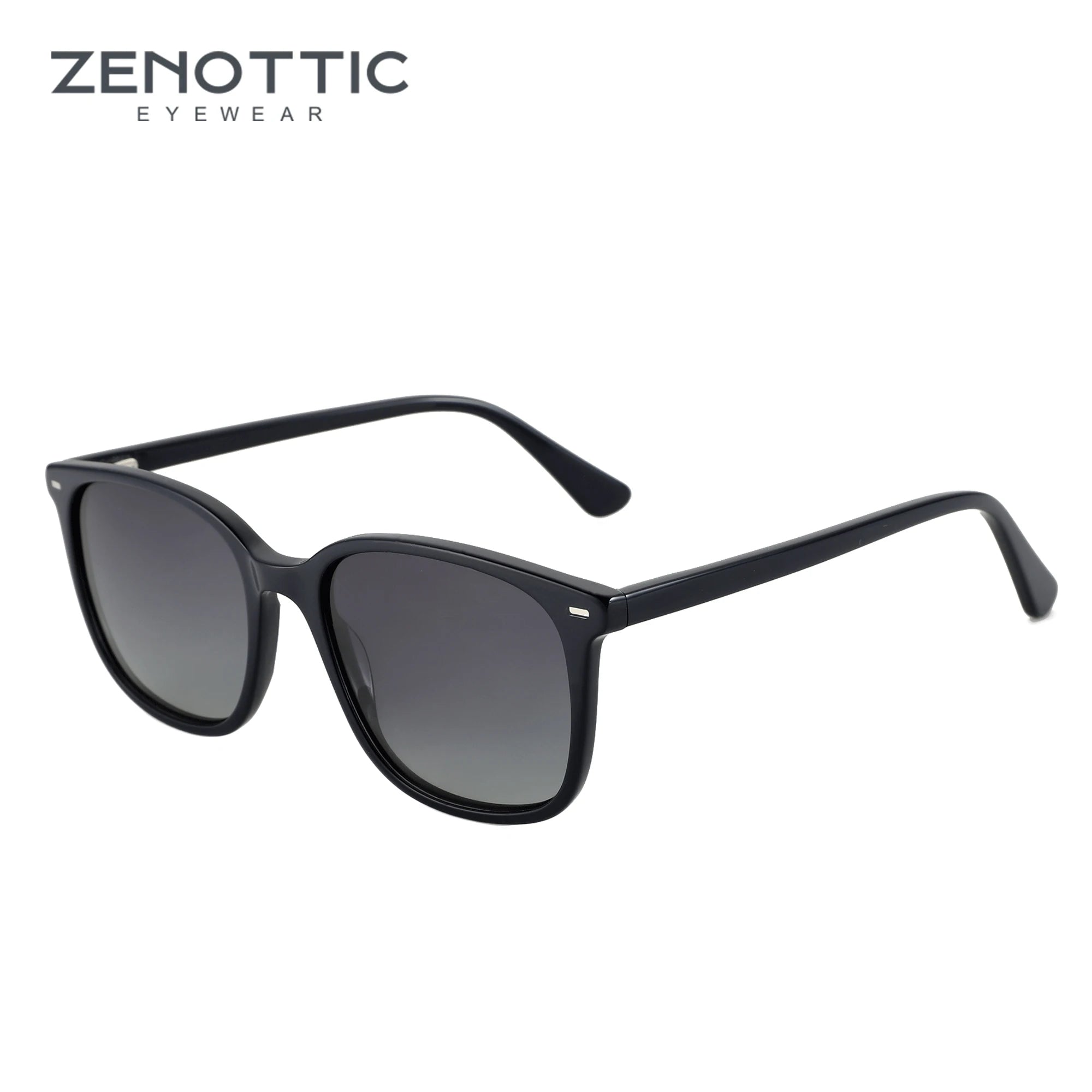 ZENOTTIC 2024 New Square Polarized Sunglasses Acetate Sun Glasses Ladies Classical Shades for Drive Travel A23621