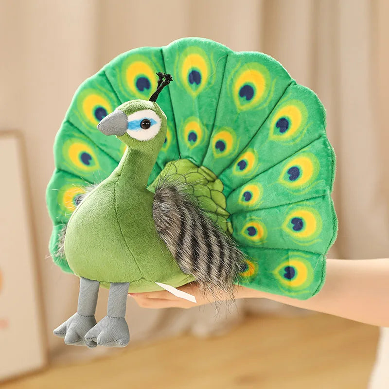 1pc 25*30CM Cute Simulation Peacock Plush Toys Kawaii Dolls Stuffed Soft Animal Peahen Toy Lovely Home Birthday Decor Gifts