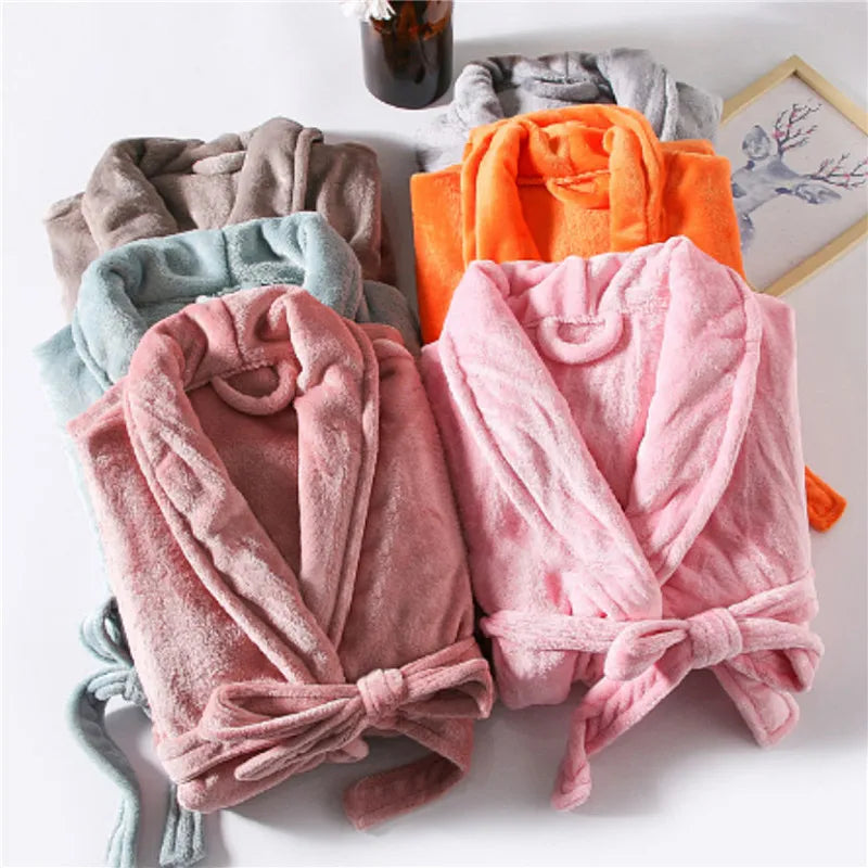 Women Pajamas Home Clothes Pajamas Bathrobes Couple Bathrobes Unisex Extended Bathrobes Modern Home Men Pajamas