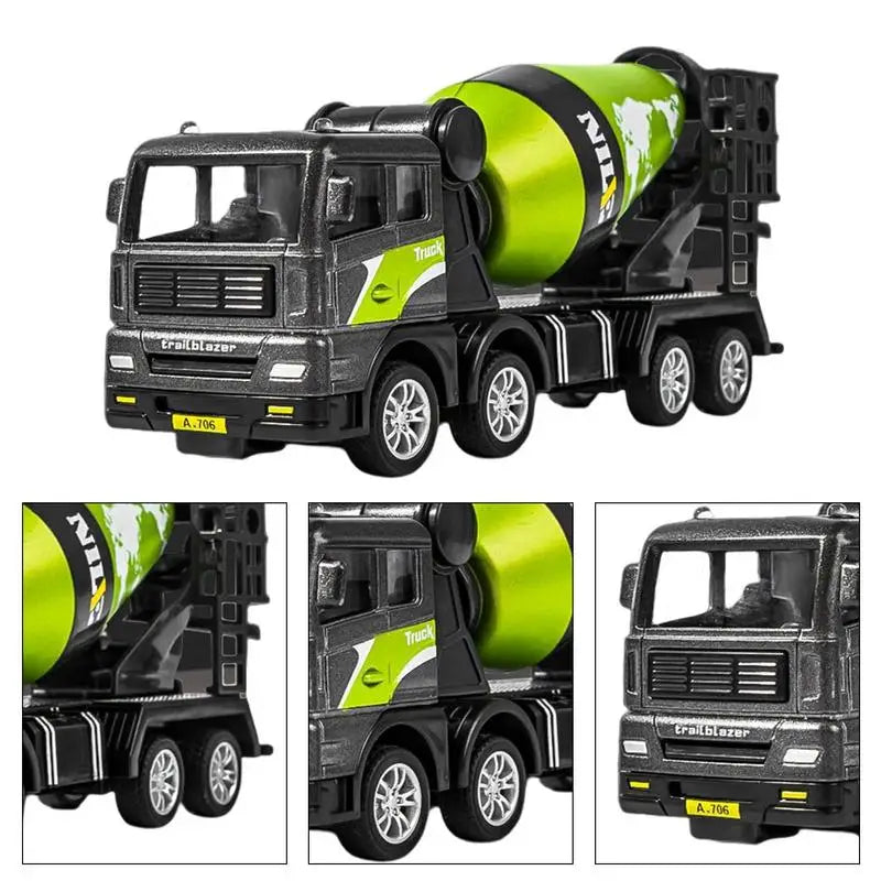 1pcs Engineering Truck Building Blocks Crane Bulldozer Excavator Car City Construction Dump Truck Toy For Children Kids