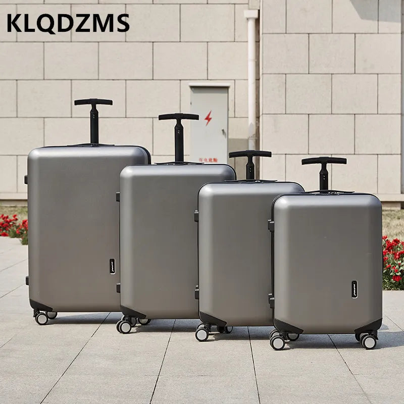 KLQDZMS Japanese Luggage Female Horizontal Bar Luggage Student Mute Universal Wheel Suitcase Strong And Durable Boarding Case