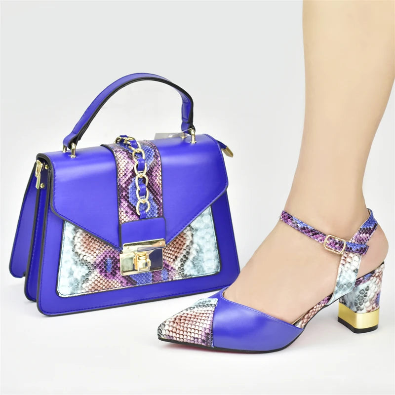 New Arrival Shoes and Bag for Party Wedding Shoes for Wedding Women Patent Leather Pumps Women Shoes Handbags and Shoes Set