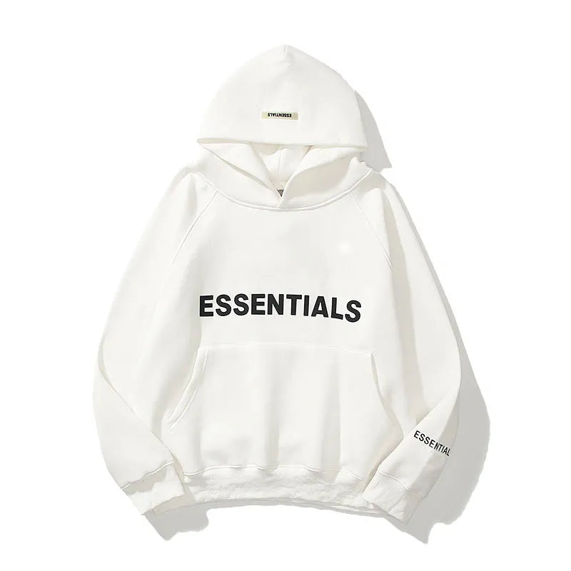 Essentials - Hoodie with 3D rubber lettering logo, high-quality, hip-hop, loose fitting, unisex, oversized, fashion brand,hoodie