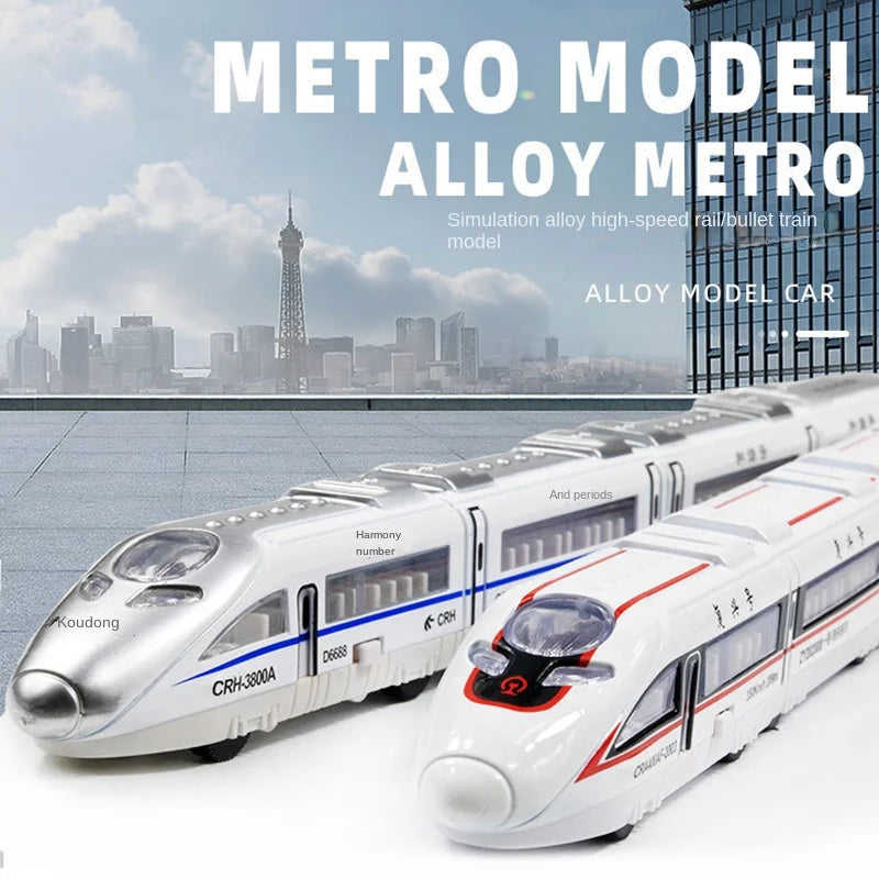 High-speed Metro Train Pull Back Connection Vehicle Model Kids Vehicle Children's Toy