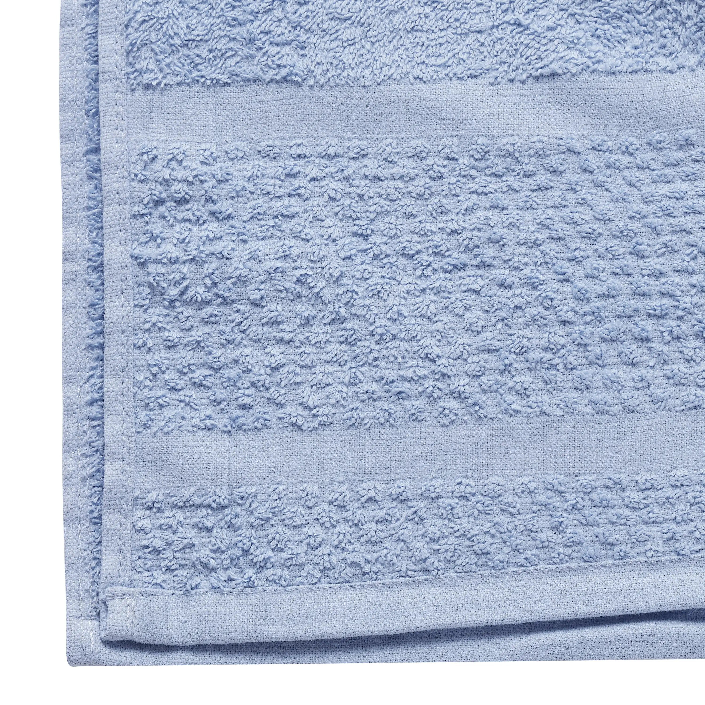 10 Piece Bath Towel Set with Upgraded Softness & Durability, Office Blue