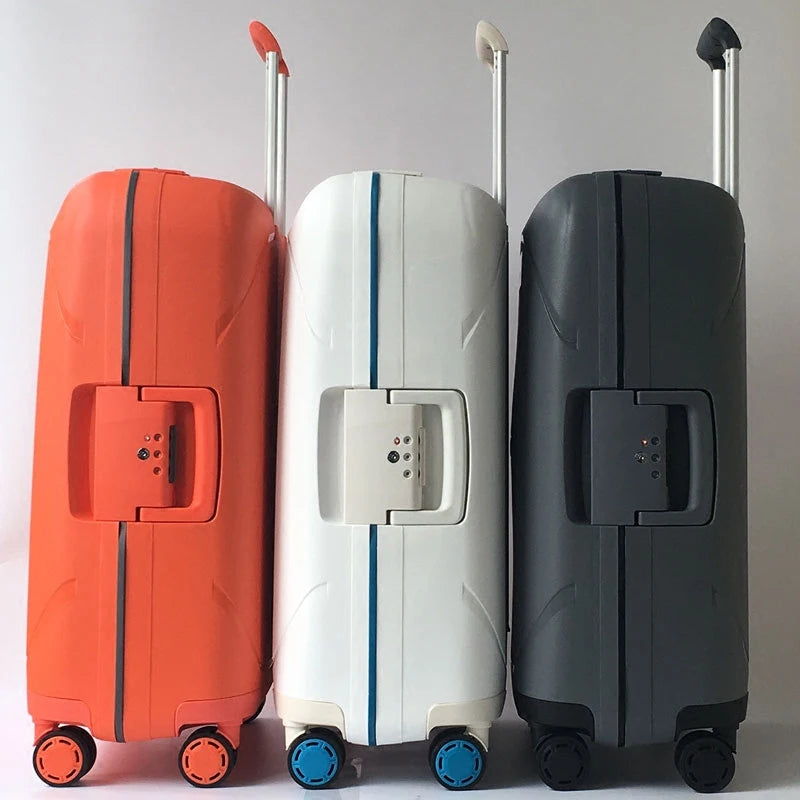 Luxury 100% PP Anti-scraping Rolling Luggage Spinner Ultra Light Travel Suitcase Hardside Luggage 20"24"28" Inch Trolley Case