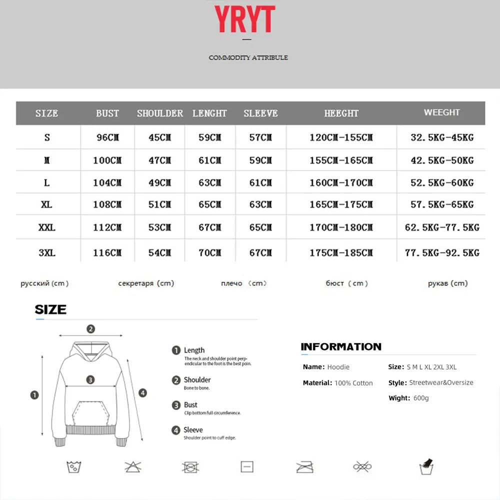 YRYT Women's Hoodies Letter Graphic Print Drawstring Vintage Drop Shoulder Sweatshirt Thermal Long Sleeve Pullover Sweatshirt