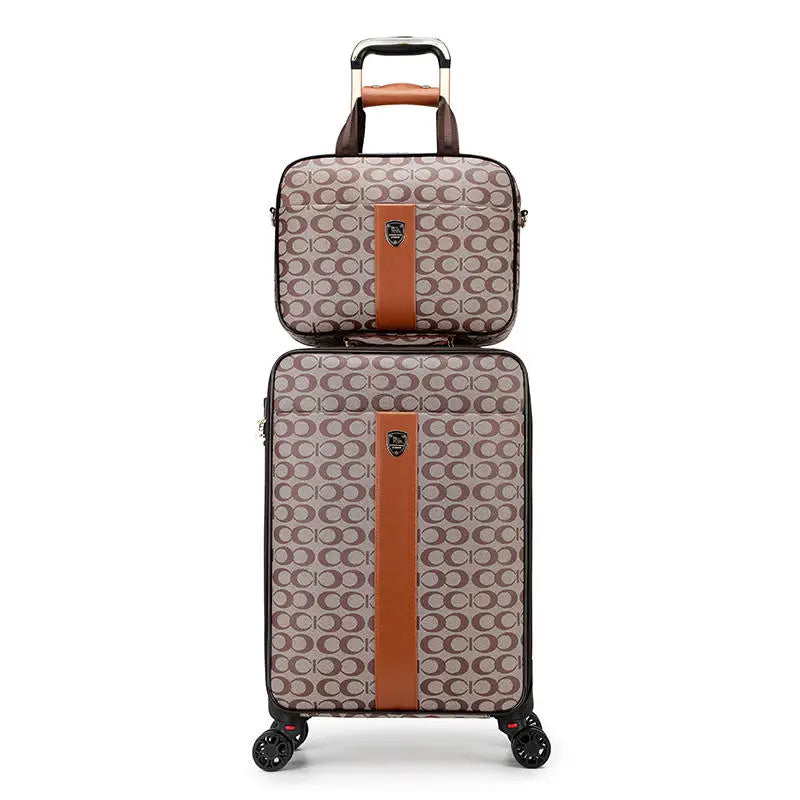 kmikli Luxury Luggage with handbag female fashion male travel suitcase pull rod box trolley carry on 16/20/24 boarding case